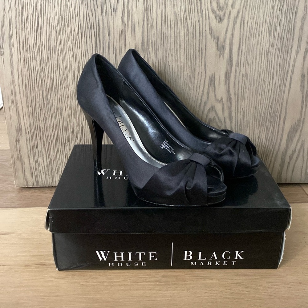 White House Black Market Peep Toe Pumps
